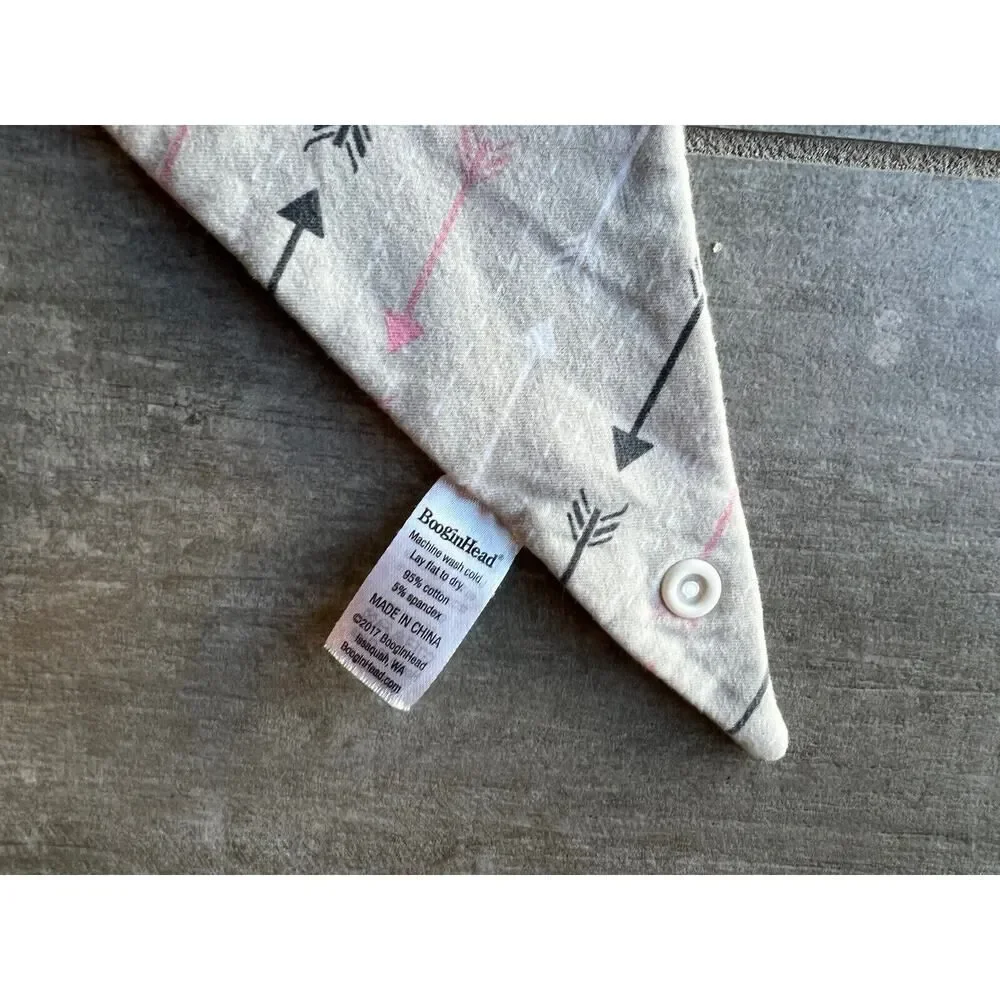 BooginHead Teether Bib with Attached Silicone Teething Tip NEW Boho Baby Girl